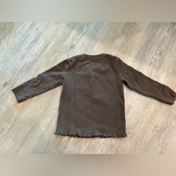 The Children's Place Brown Long Sleeve Shirt with Butterfly Design - Picture 3 of 6